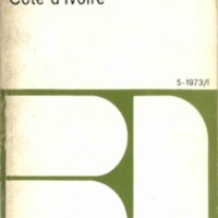 Bibliographie de la Côte d&#039;Ivoire 5 - 1973/1