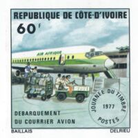 Débarquement du courrier avion