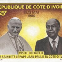 Visite officielle de sa sainteté le Pape Jean Paul II en Côte d&#039;Ivoire