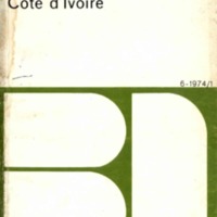 Bibliographie de la Côte d&#039;Ivoire 6 - 1974/1
