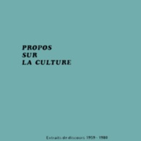 Propos sur la culture